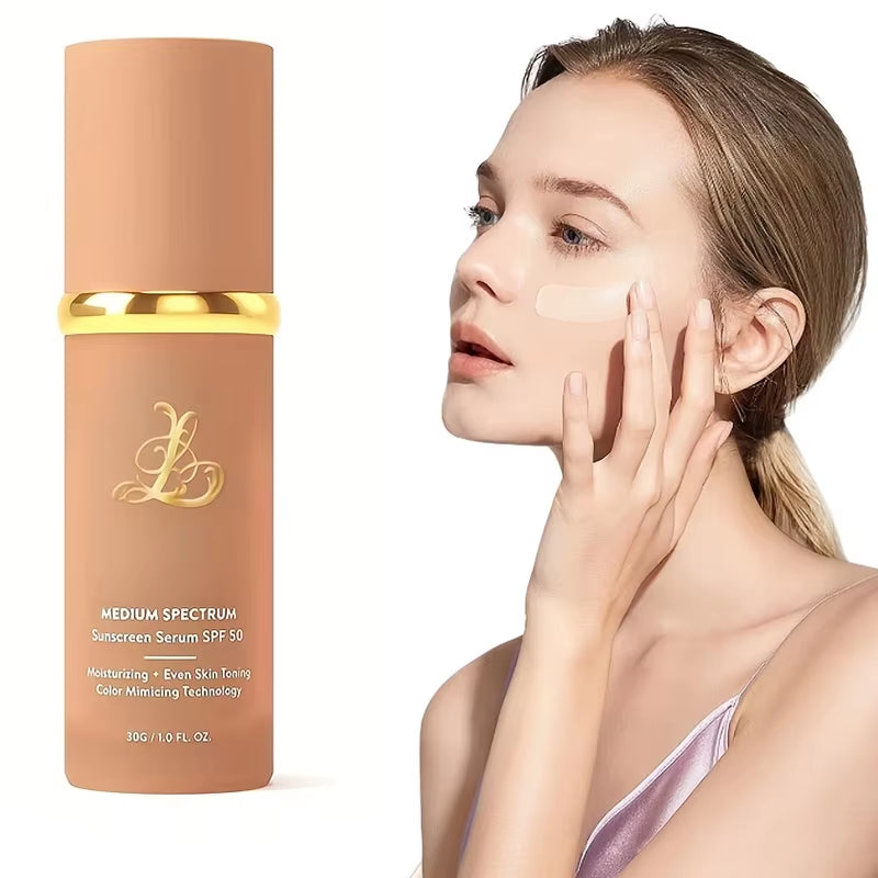 FourInOne ColorChanging Liquid Foundation,With SPF50+ Longwearing and No Makeup Removal, No Powder Sticking, Moisturizing