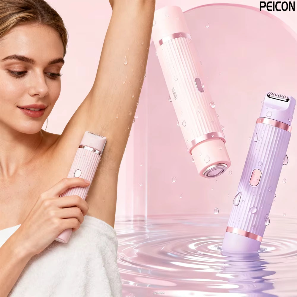 Women'S Painless Electric Shaver Portable Body Hair Trimmer Epilator for Whole Body Skin Care Flawless Shaving Device